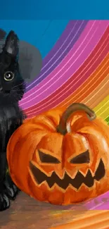 Cat Light Pumpkin Live Wallpaper