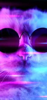 Cat Water Purple Live Wallpaper