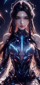 Cg Artwork Electric Blue Fictional Character Live Wallpaper