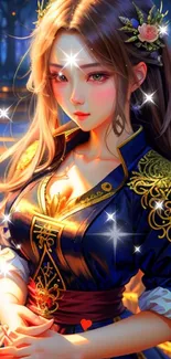 Cg Artwork Long Hair Beauty Live Wallpaper