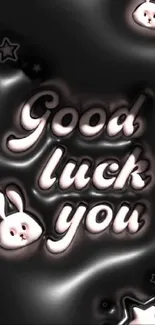 Good Luck with bunny and stars wallpaper.