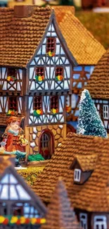 Charming miniature village with detailed architectural design.