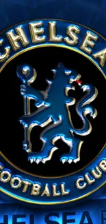 Chelsea FC logo featuring the iconic lion on a blue background.