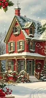 Christmas Decoration Red Winter Live Wallpaper