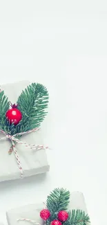 Christmas Natural Material Ornament Live Wallpaper