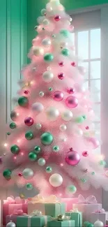 Christmas Ornament Christmas Decoration Pink Live Wallpaper