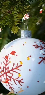 Christmas Ornament Light Branch Live Wallpaper