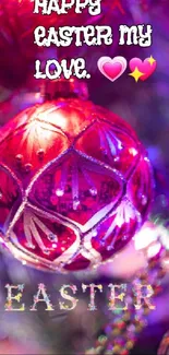 Christmas Ornament Purple Holiday Ornament Live Wallpaper