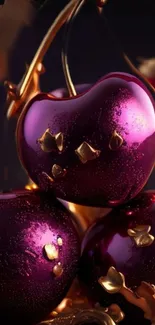 Christmas Ornament Purple Holiday Ornament Live Wallpaper