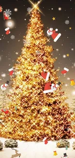 Christmas Tree Christmas Ornament Light Live Wallpaper