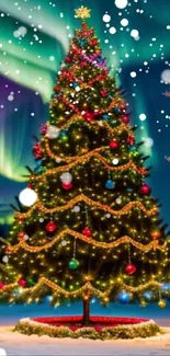 Christmas Tree Christmas Ornament Light Live Wallpaper