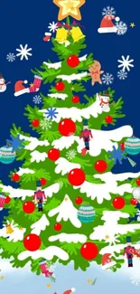 Christmas Tree Christmas Ornament Nature Live Wallpaper