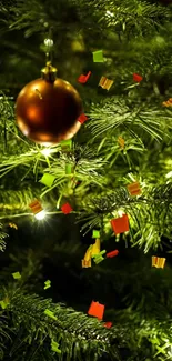 Christmas Tree Christmas Ornament Plant Live Wallpaper