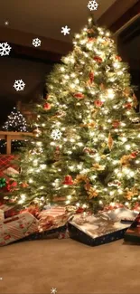 Christmas Tree Christmas Ornament Property Live Wallpaper