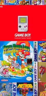 Collage of classic Game Boy game covers with iconic titles and vibrant colors.