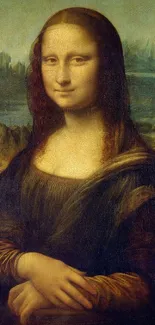 Mona Lisa classic art wallpaper for mobile.