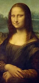 Mona Lisa by Leonardo da Vinci mobile wallpaper.