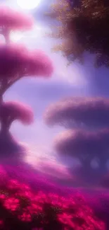 Cloud Atmosphere Purple Live Wallpaper