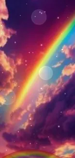 Cloud Rainbow Sky Live Wallpaper