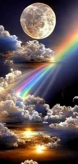 Cloud Rainbow Sky Live Wallpaper