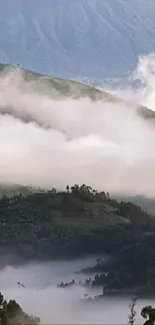 Cloud Sky Mountain Live Wallpaper