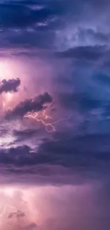 Cloud Sky Purple Live Wallpaper