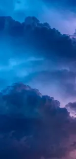 Cloud Sky Purple Live Wallpaper