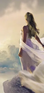 Cloud Sky Wedding Dress Live Wallpaper