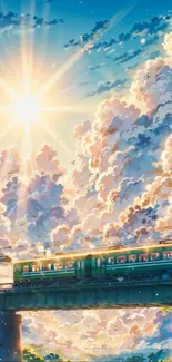 Cloud Track Rail Transport Live Wallpaper