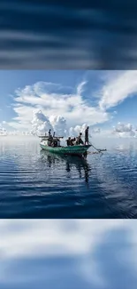 Cloud Water Boat Live Wallpaper