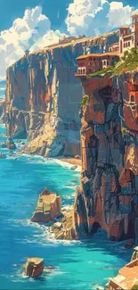 Coast Cliff Terrain Live Wallpaper