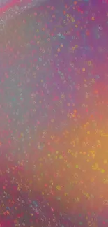 Colorful abstract bubble art wallpaper with vibrant purple and orange hues.