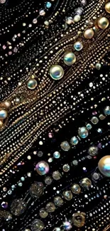 Colorful abstract bubbles on a dark background.