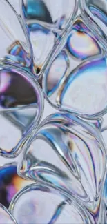 Colorful abstract glass pattern wallpaper