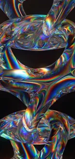 Colorful abstract glass design wallpaper