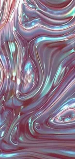 Vibrant abstract liquid design with swirling magenta and blue hues.