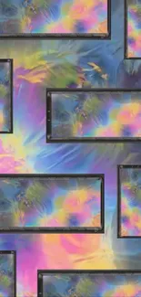 Colorful abstract phone wallpaper with vibrant hues.