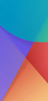 Colorful abstract wallpaper with geometric shapes.