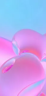 Colorful pink and blue abstract gradient wallpaper.