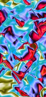 Vibrant abstract wallpaper with swirling colors.