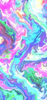 Colorful swirled abstract mobile wallpaper in vibrant shades.