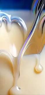 Colorful artistic liquid design wallpaper.