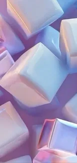 3D colorful cubes abstract wallpaper.