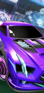 Three colorful futuristic cars in dynamic motion on a gaming field.