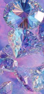 Colorful gemstones with a vibrant fantasy background.