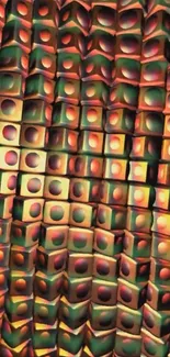 Colorful geometric pattern wallpaper for mobile.