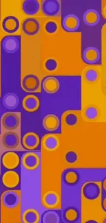 Bright and colorful geometric wallpaper design.