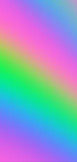Colorful pink and green gradient wallpaper.