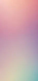 Colorful gradient mobile phone wallpaper with pastel hues.