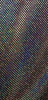 Iridescent grid pattern mobile wallpaper.